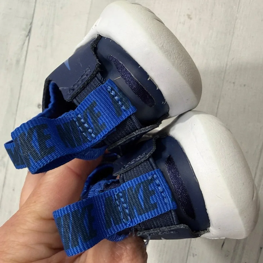 Nike baby boys blue slip on shoes baby toddler size 5 - Picture 3 of 6